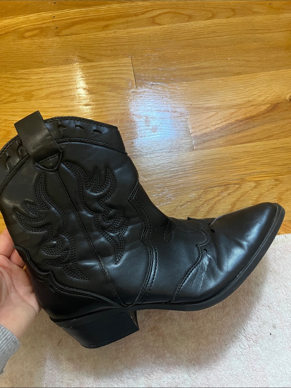 Women’s Black Western Cowboy is Ankle Boots